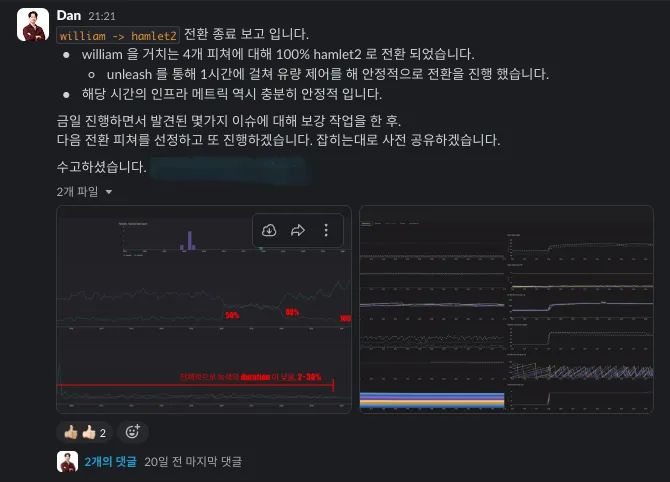 무중단 전환